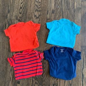 Boys 12m short-sleeve onesies from Carters (4 pack